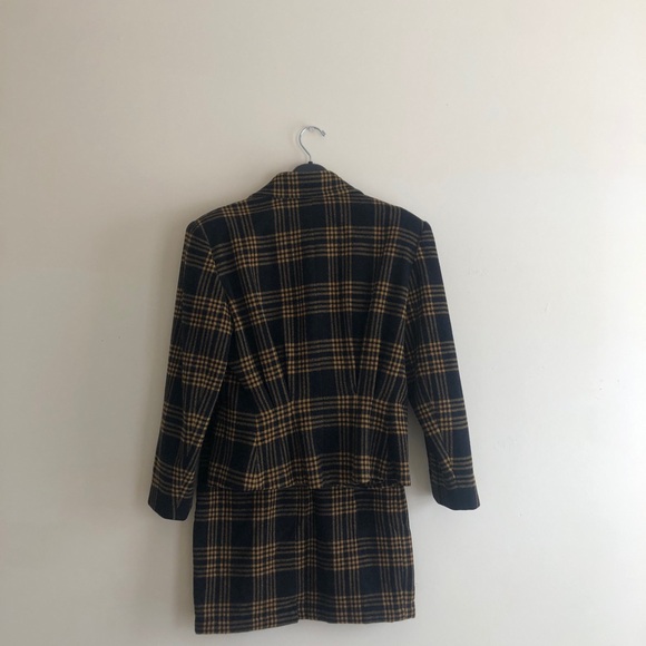 Vintage Plaid Wool Skirt Suit - Picture 13 of 16